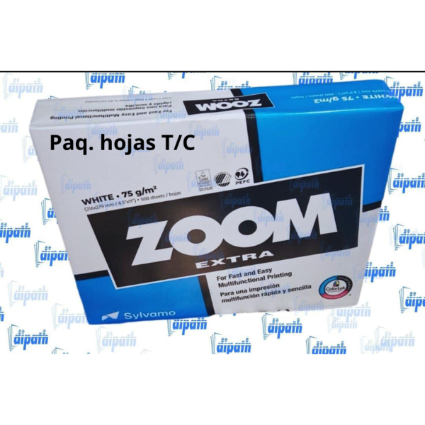 Caja de hojas T/C. ZOOM EXTRA