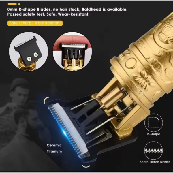 Afeitadora eléctrica recargable, cortadora de barba y cabello - Imagen 4