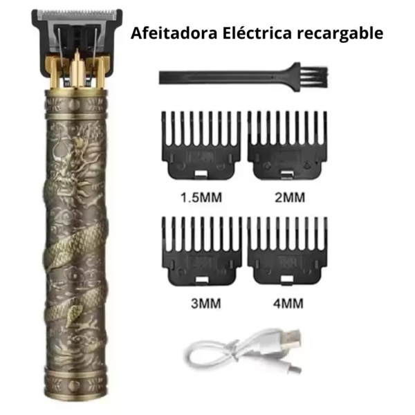 Afeitadora eléctrica recargable, cortadora de barba y cabello