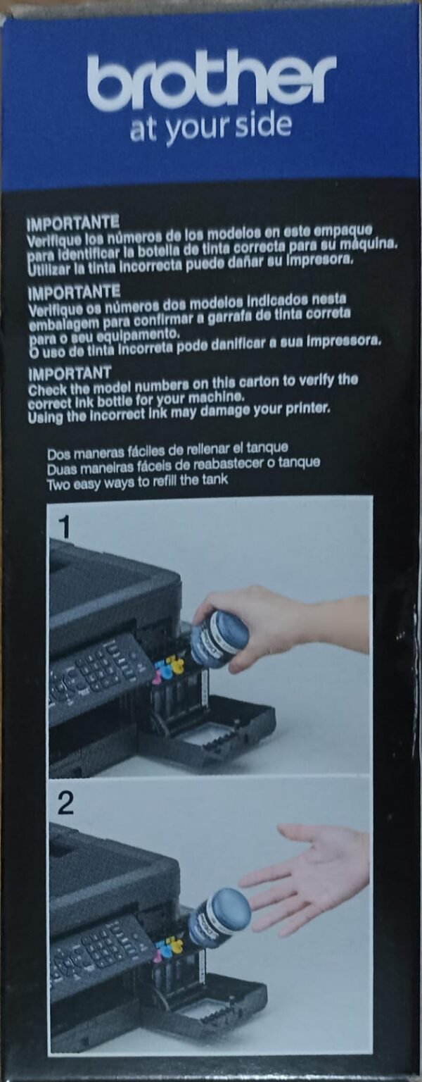 Botella de tinta Brother negra BTD60BK Alto rendimiento hasta 6500 pag. para DCPT310 DCPT510W MFCT910DW - Imagen 2